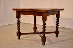 English Oak Table with Draw-Leaves, circa 1900