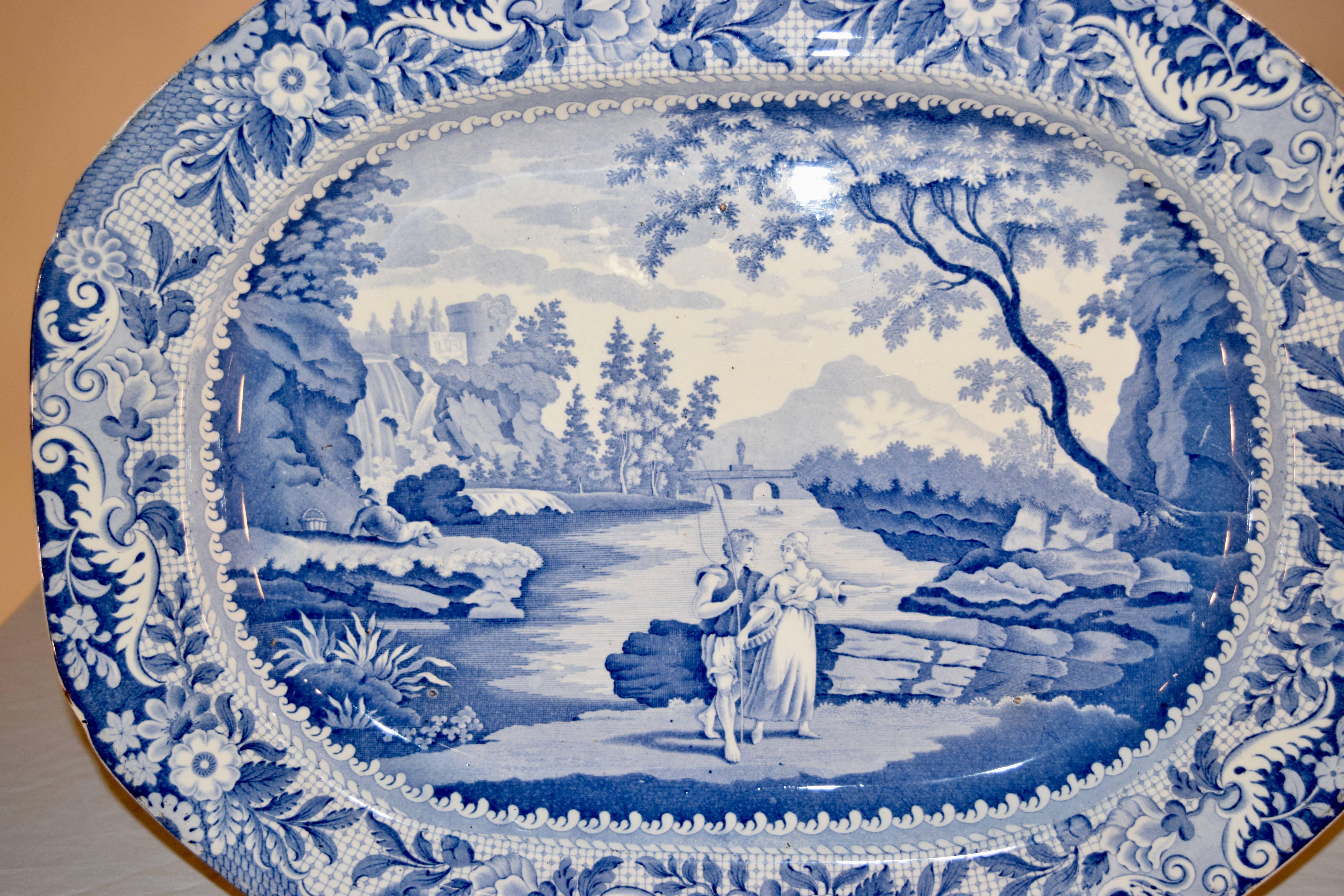 19th century platter in the 