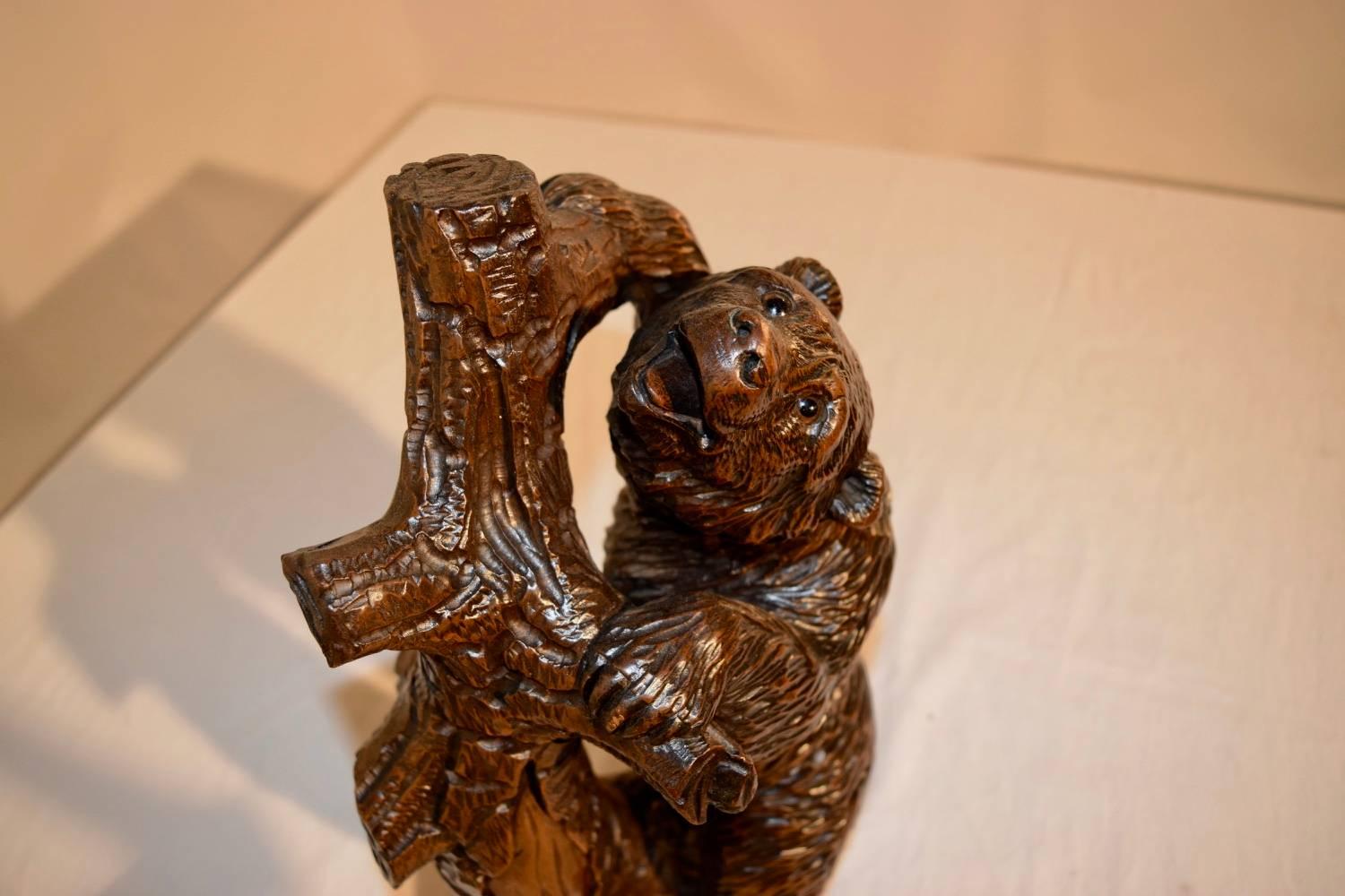 19th Century Black Forest Bear Carving In Good Condition In High Point, NC