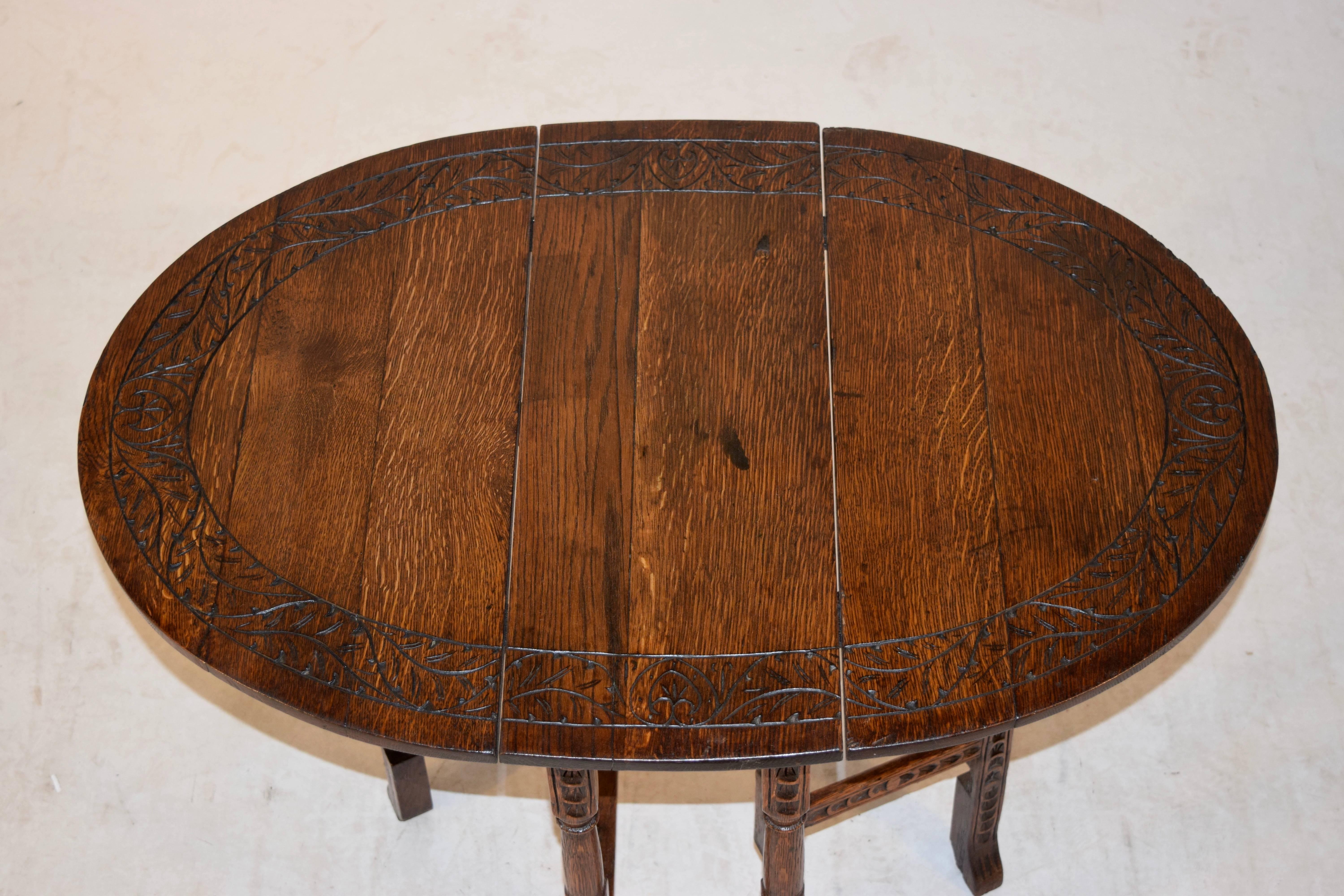 XIXe siècle Table à pieds en forme de porte anglaise du 19e siècle en vente