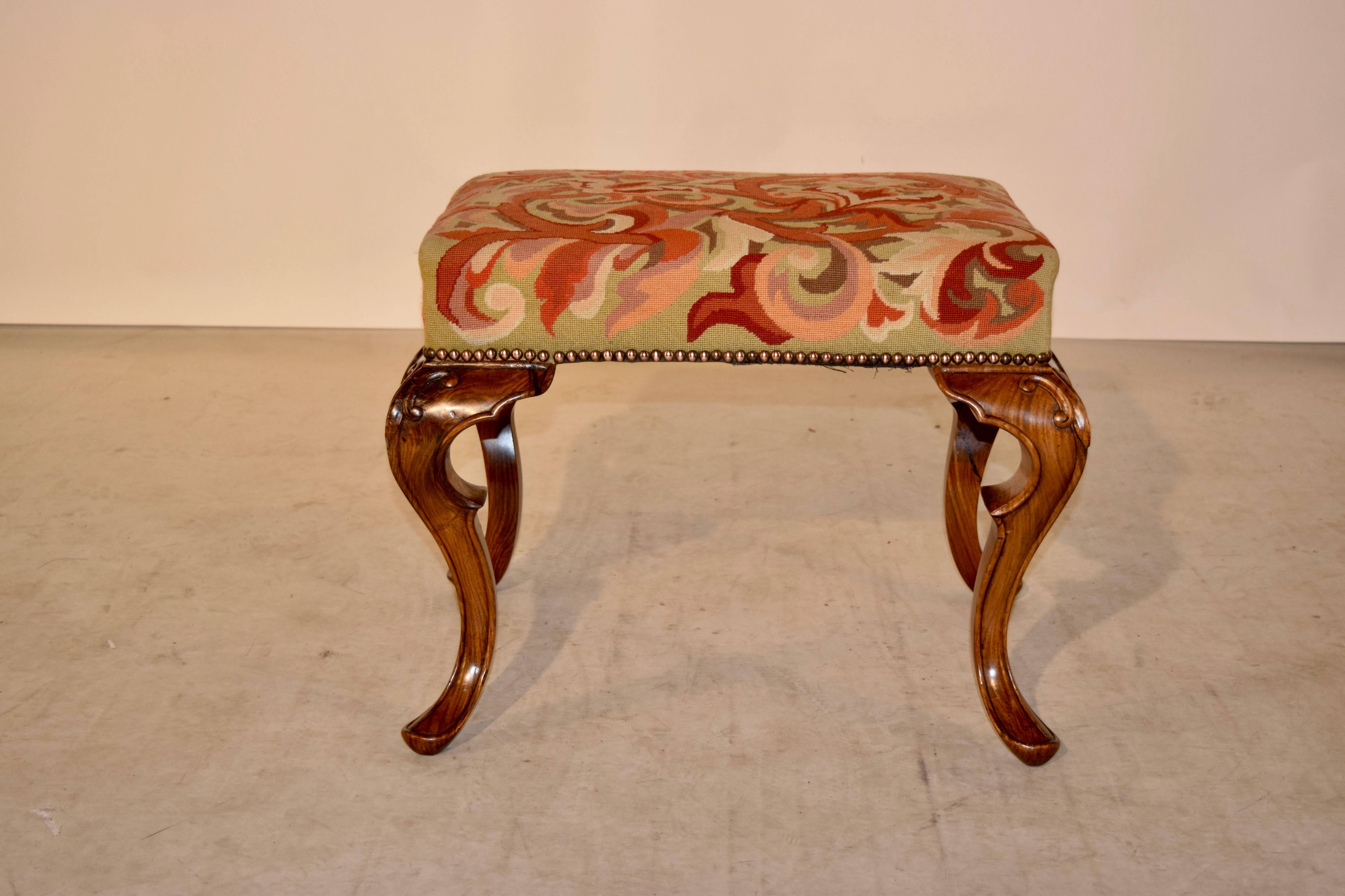 George III 18th Century English Stool Made from Ash