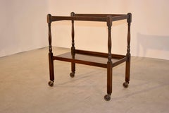 English Turned Oak Drink Cart, circa 1900