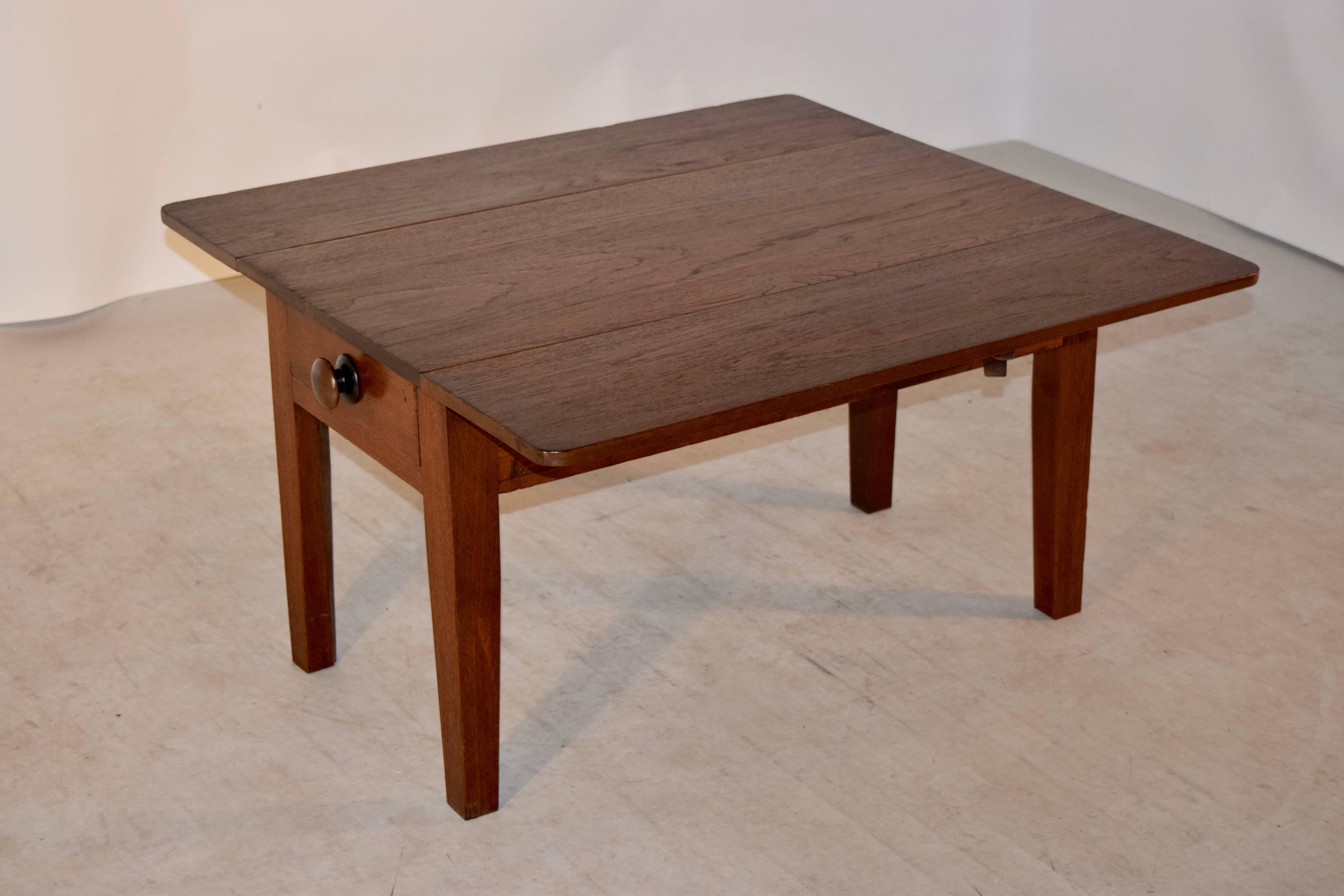 chestnut side table
