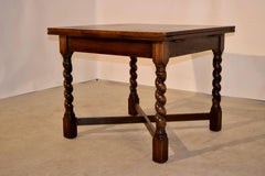 English Oak Drawleaf Table, circa 1900