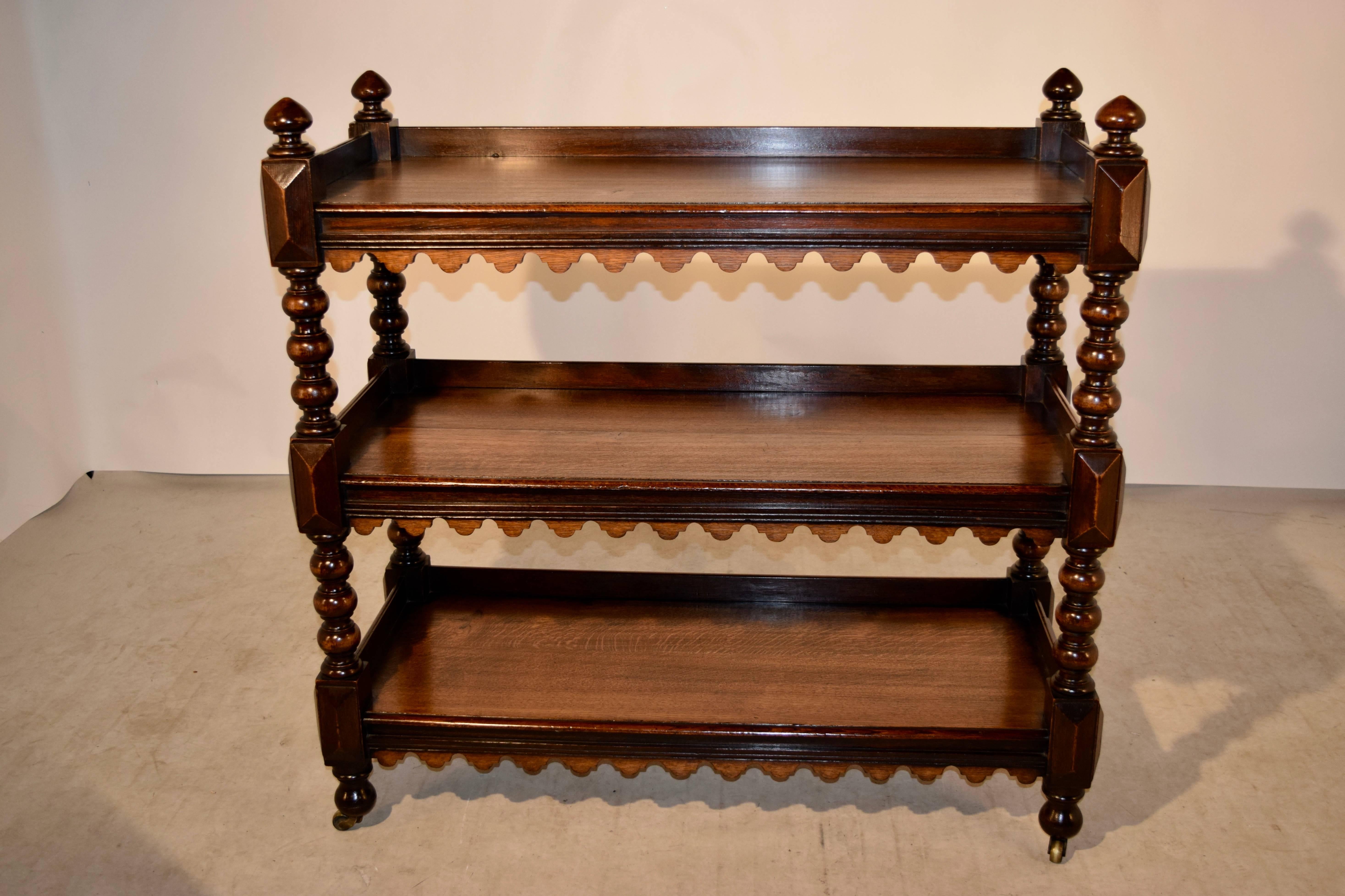 19th Century English Oak Buffet In Good Condition In High Point, NC