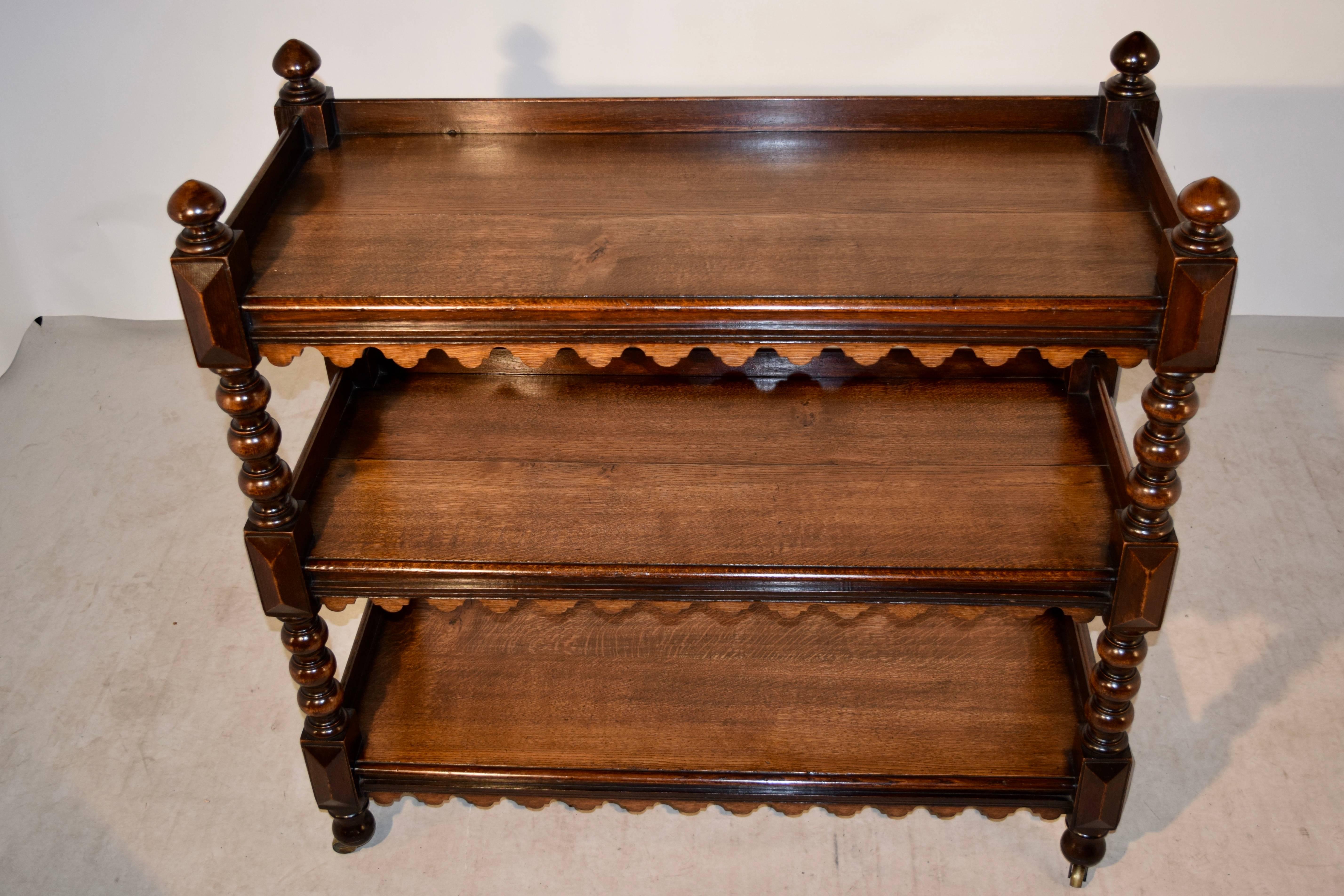 19th Century English Oak Buffet 1