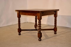Edwardian Oak Draw-Leaf Table