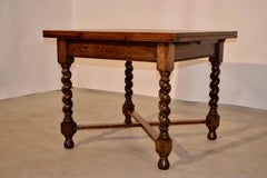 English Draw-Leaf Table, circa 1900