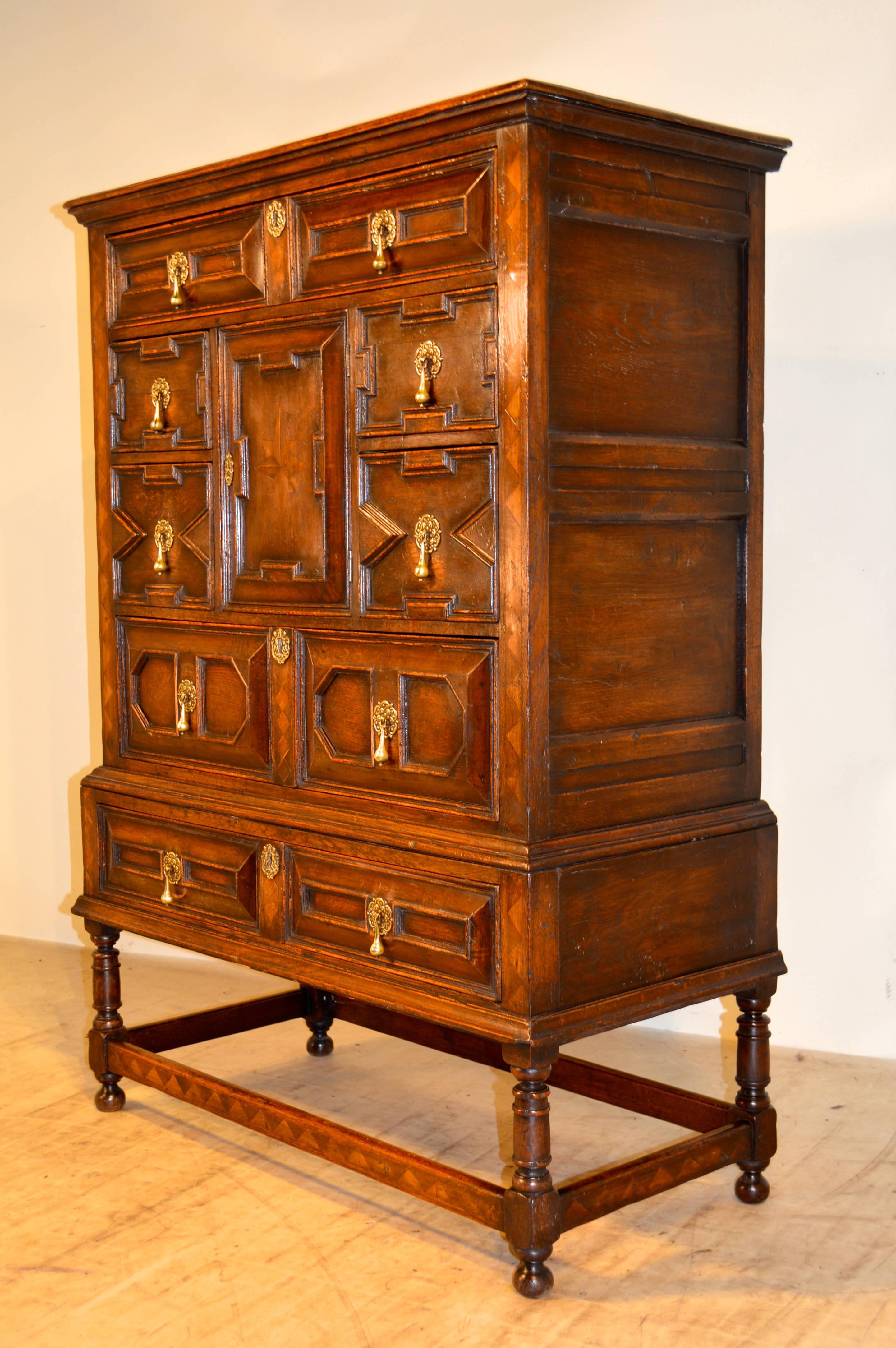 Chest on Stand, circa 1900 In Good Condition In High Point, NC