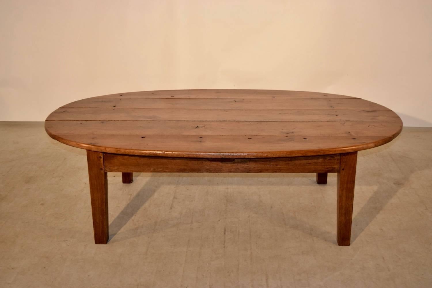 French Early 19th Century Oval Coffee Table