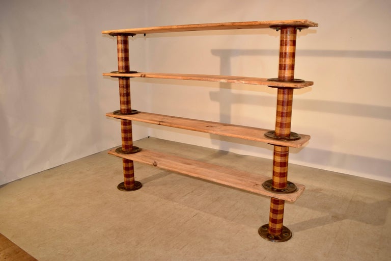 Industrial Spool Shelf For Sale at 1stDibs