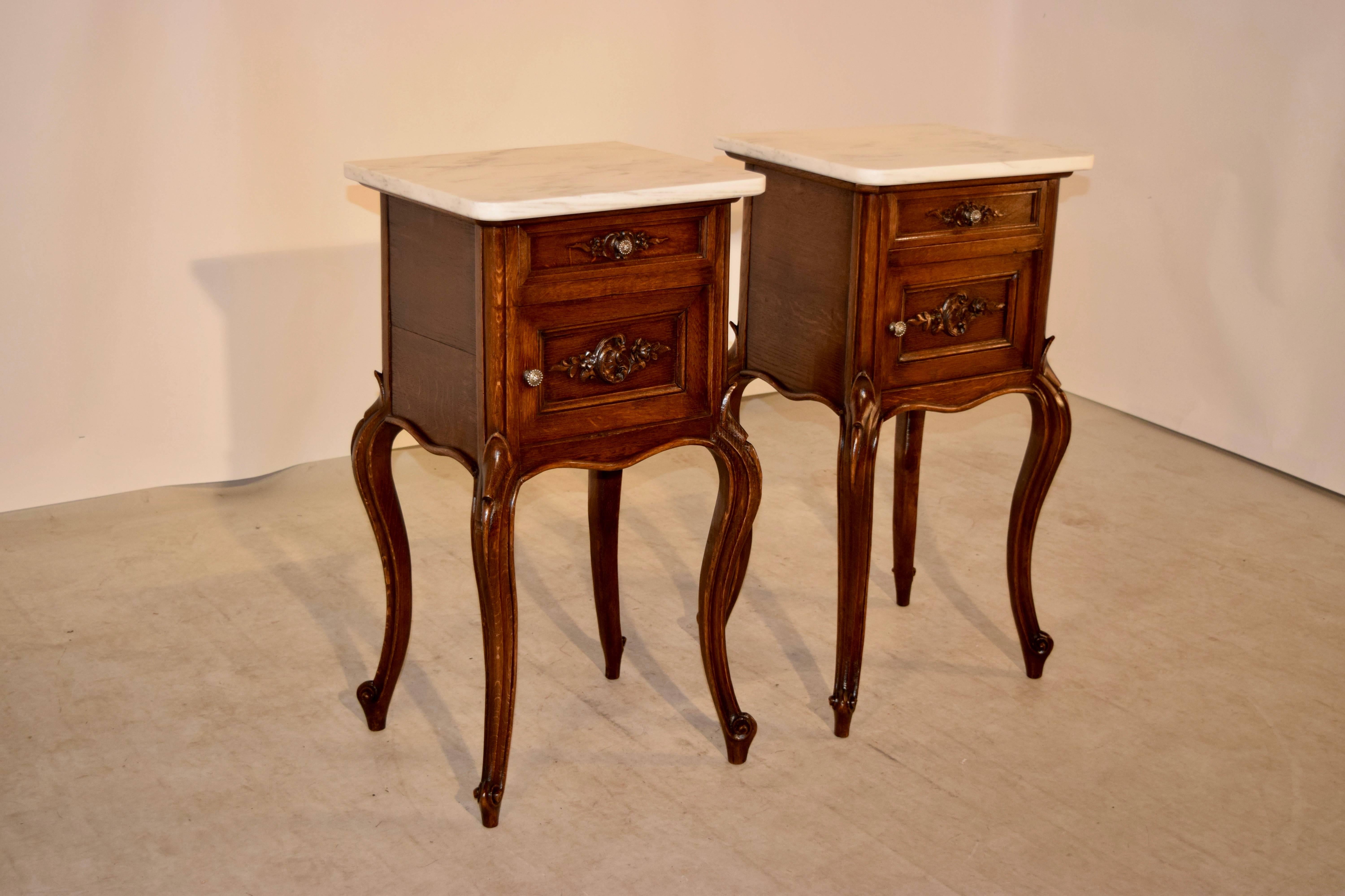 Art Nouveau 19th Century Pair of French Bedsides