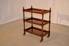 19th Century English Oak Drinks Cart