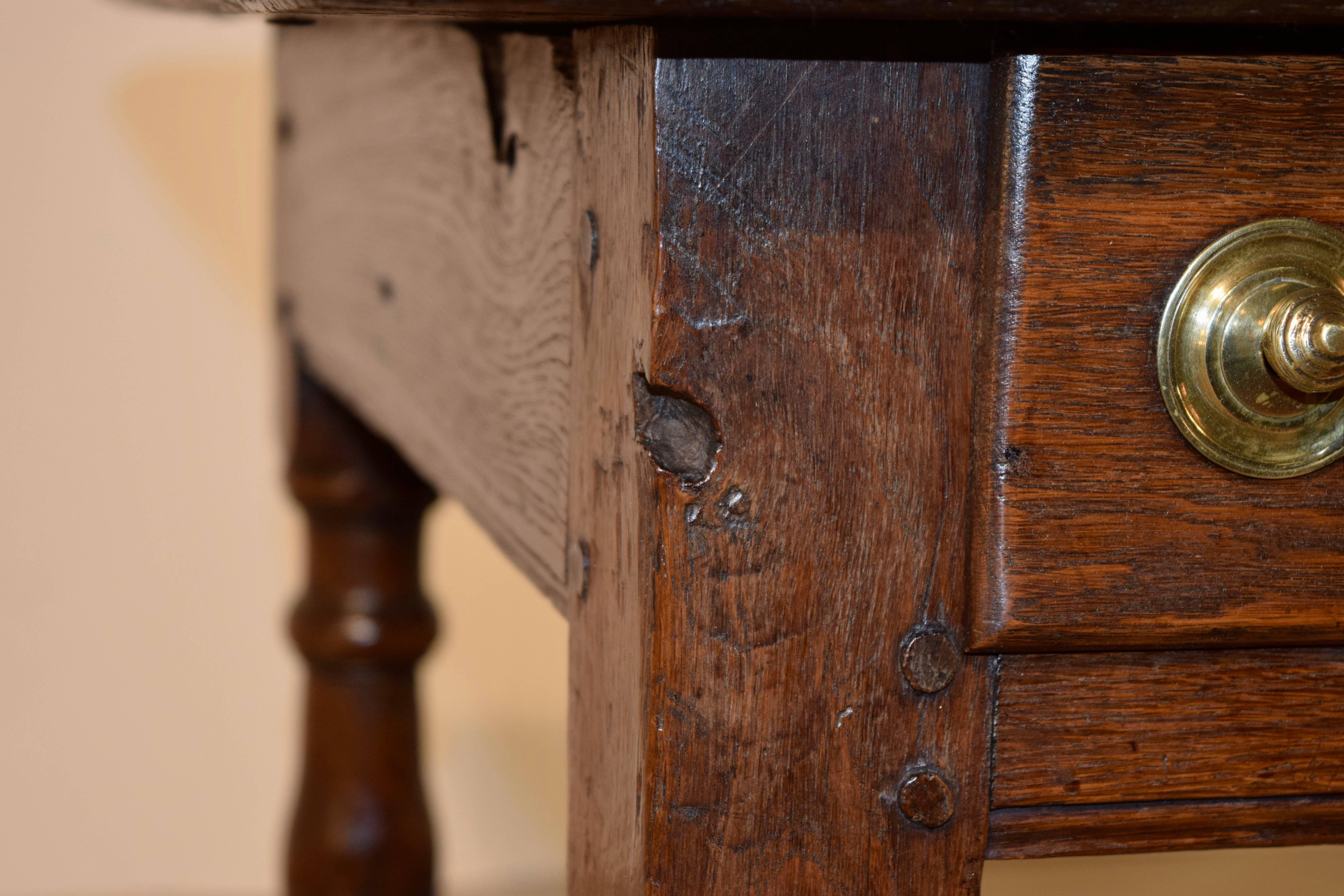 Brass 18th Century English Side Table For Sale