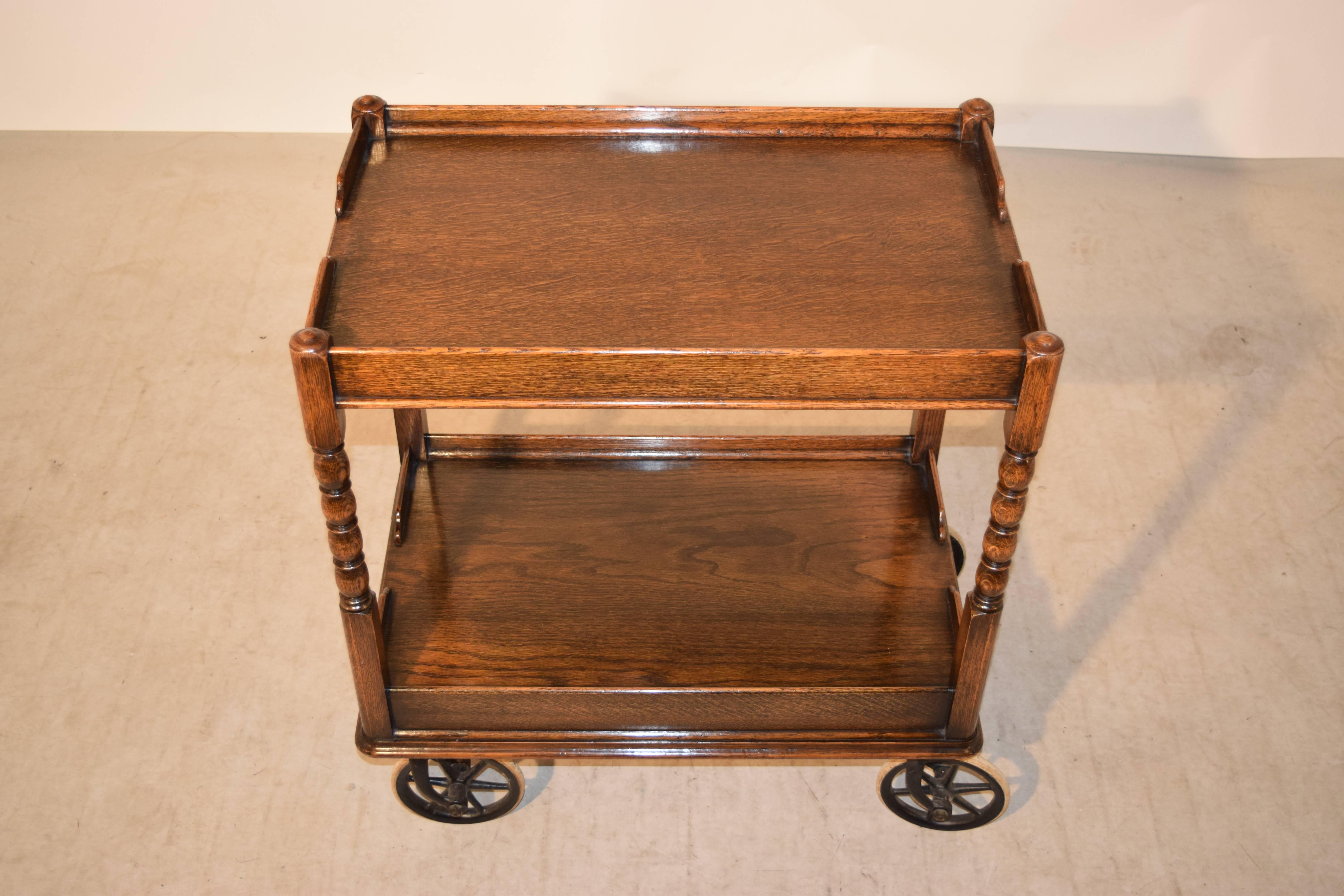 Late Victorian 19th Century English Drinks Cart