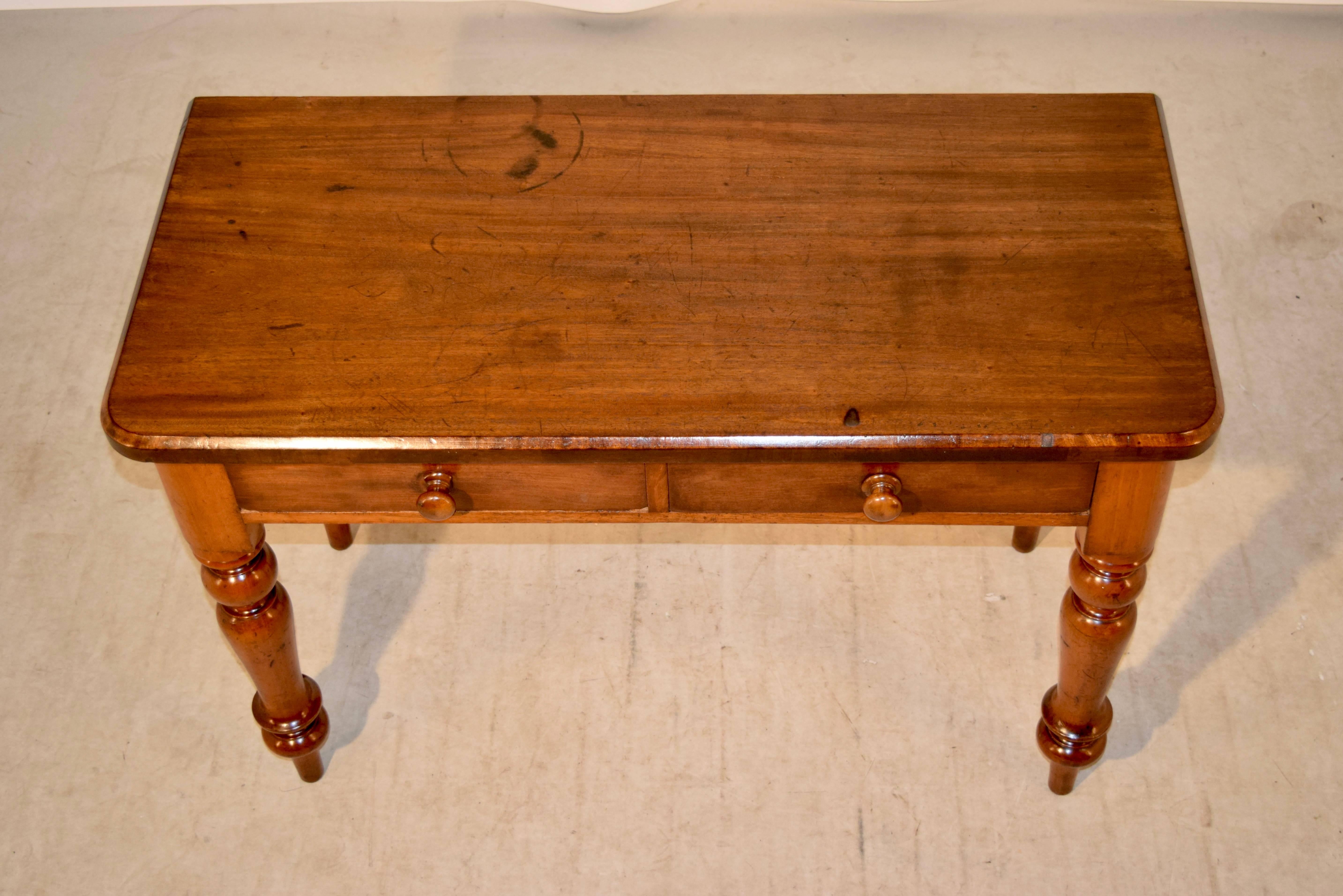19th Century Mahogany Side Table 1