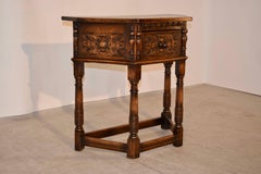 19th Century English Oak Console Table