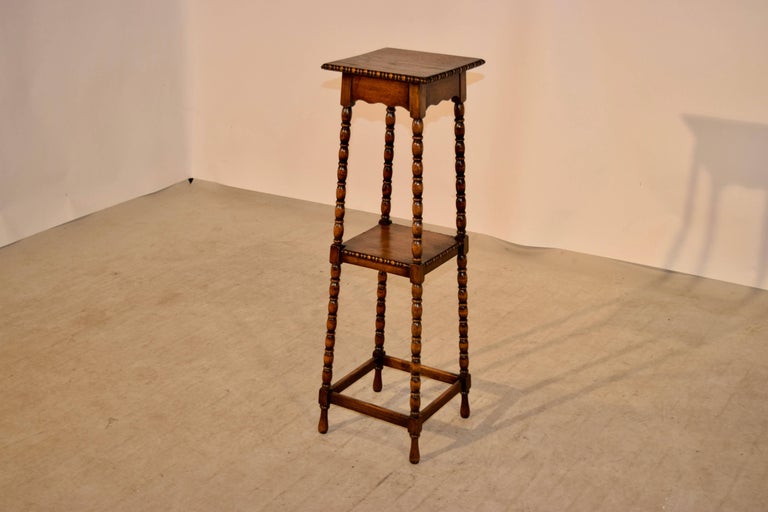 19th Century English Oak Plant Stand at 1stDibs