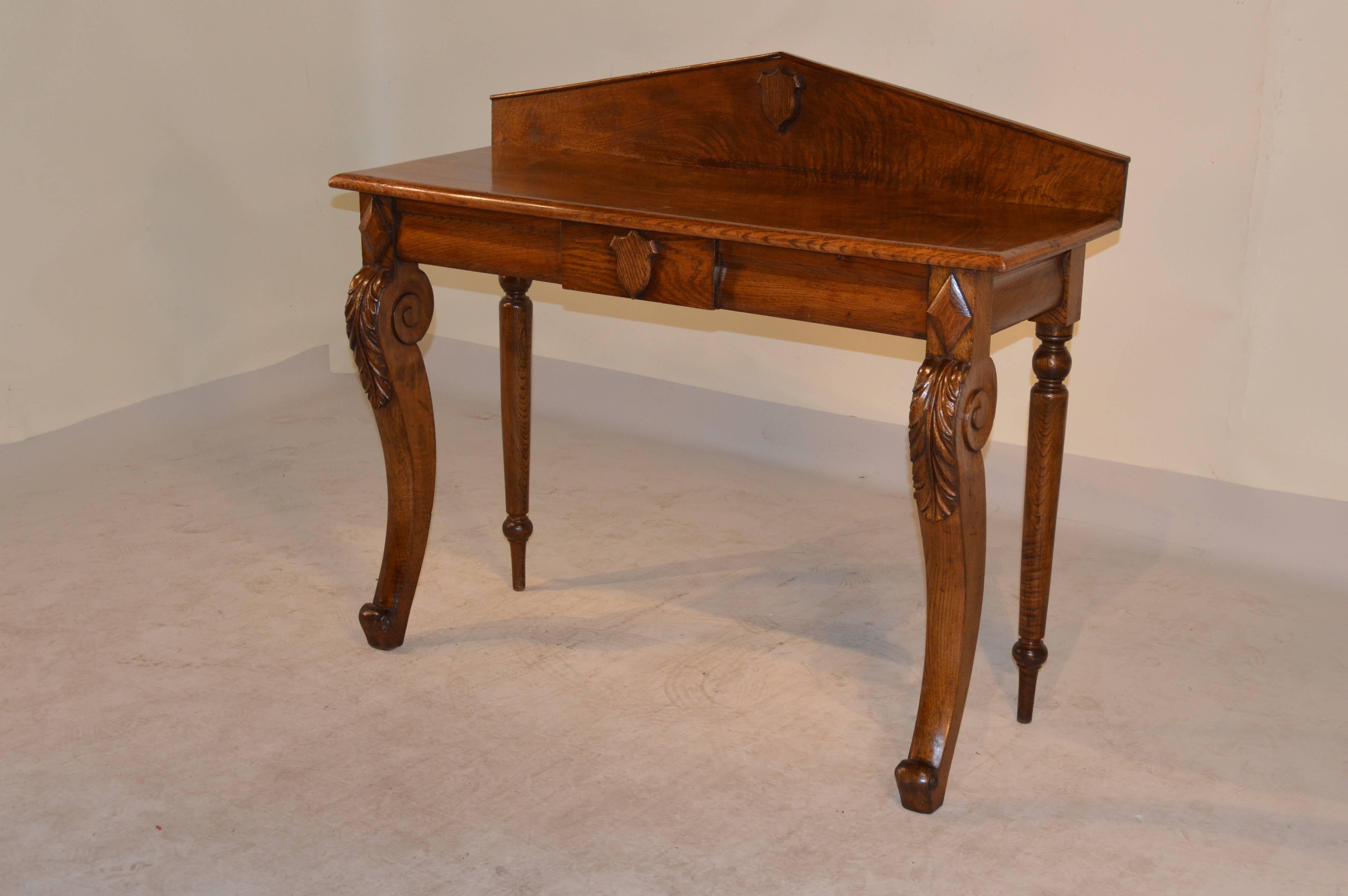 Victorian 19th Century English Console Table For Sale