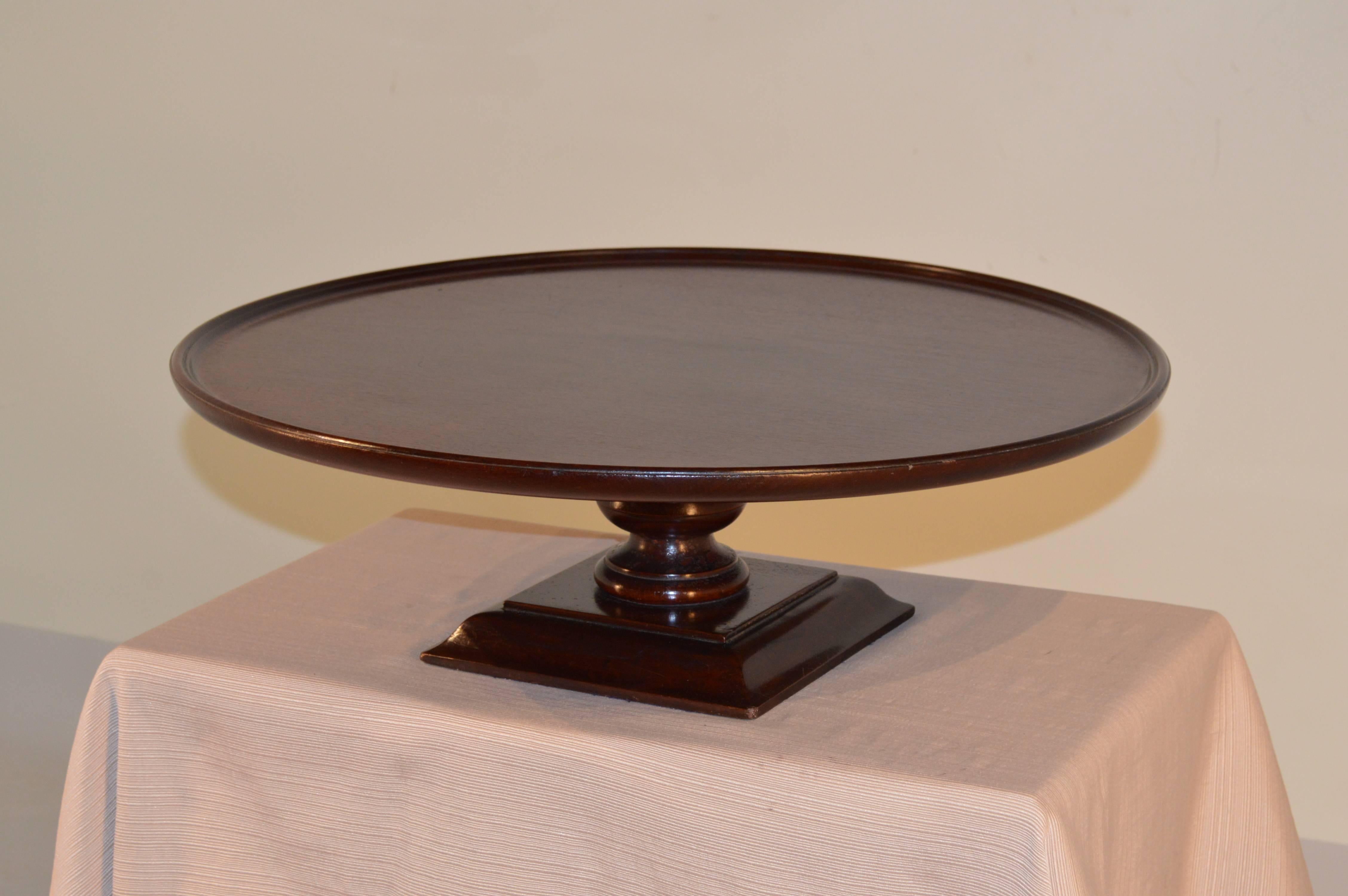 Victorian 19th Century English Mahogany Lazy Susan