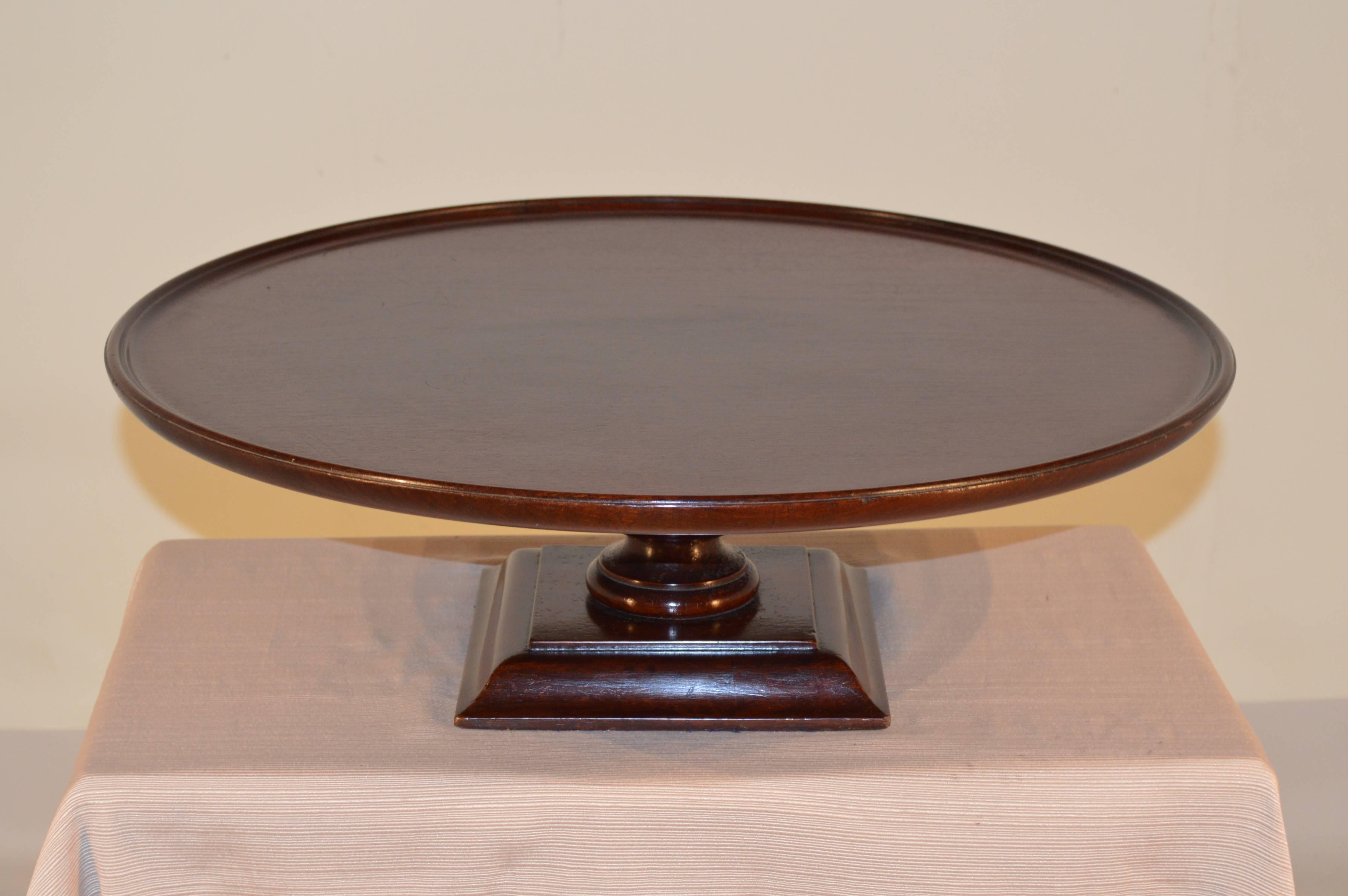 19th Century English Mahogany Lazy Susan 1