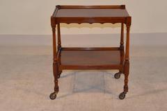 19th Century English Mahogany Drinks Cart