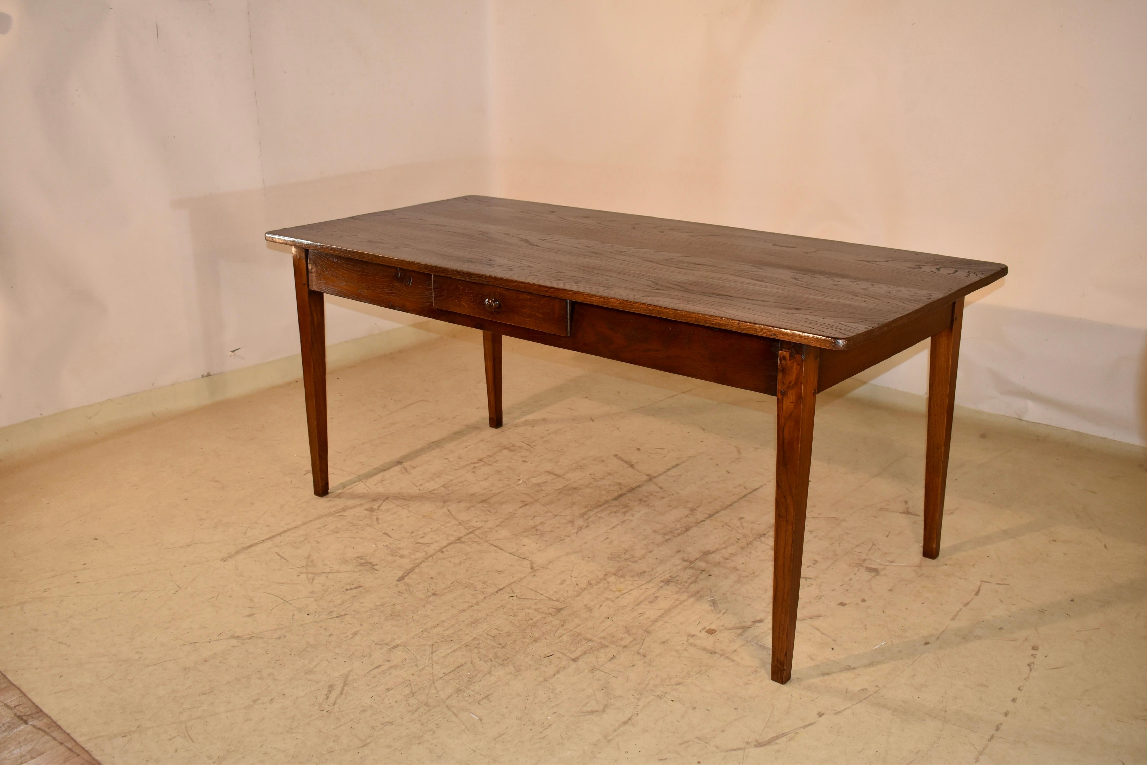 18th Century and Earlier 18th Century Chestnut Farm Table from France For Sale