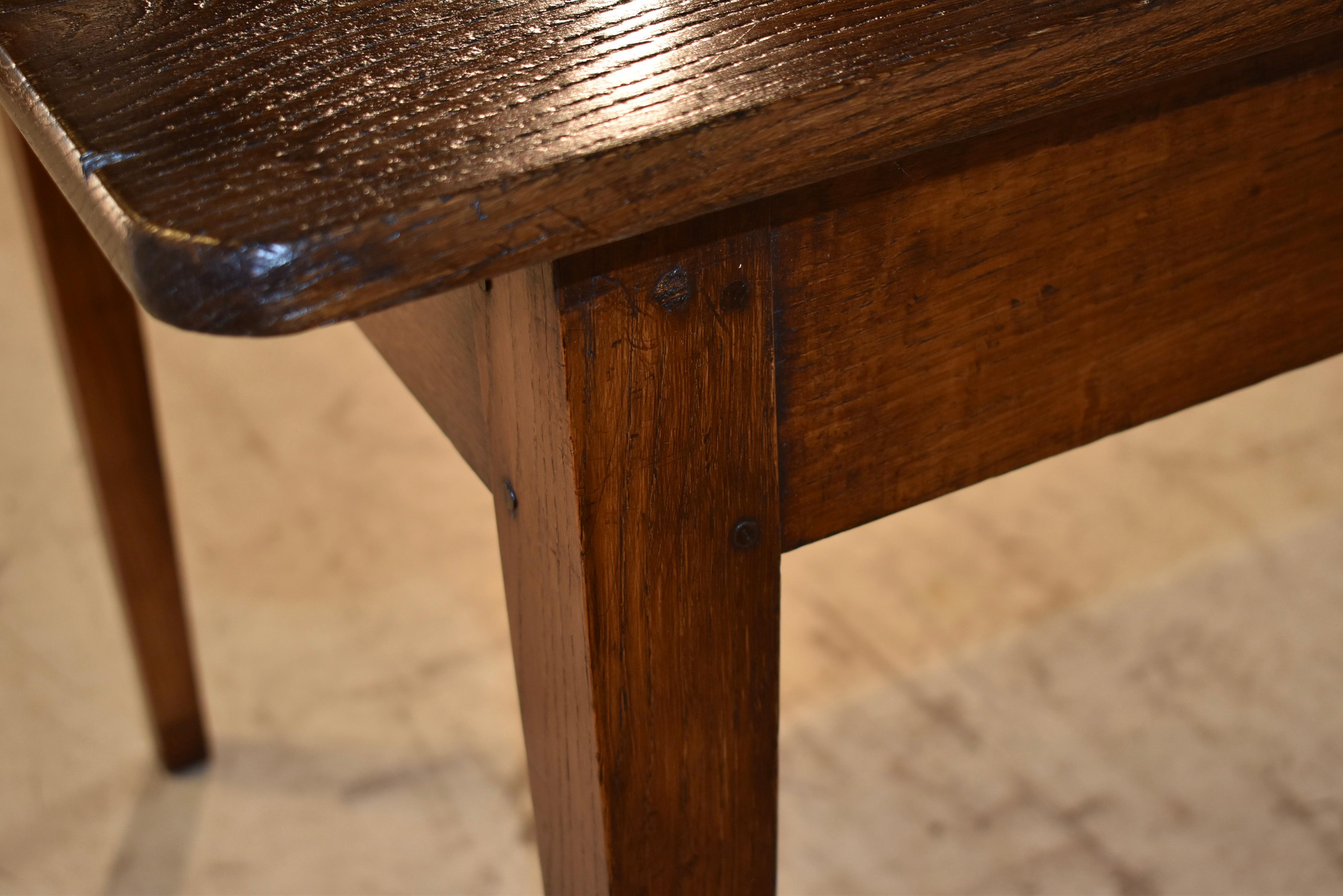 18th Century Chestnut Farm Table from France For Sale 2