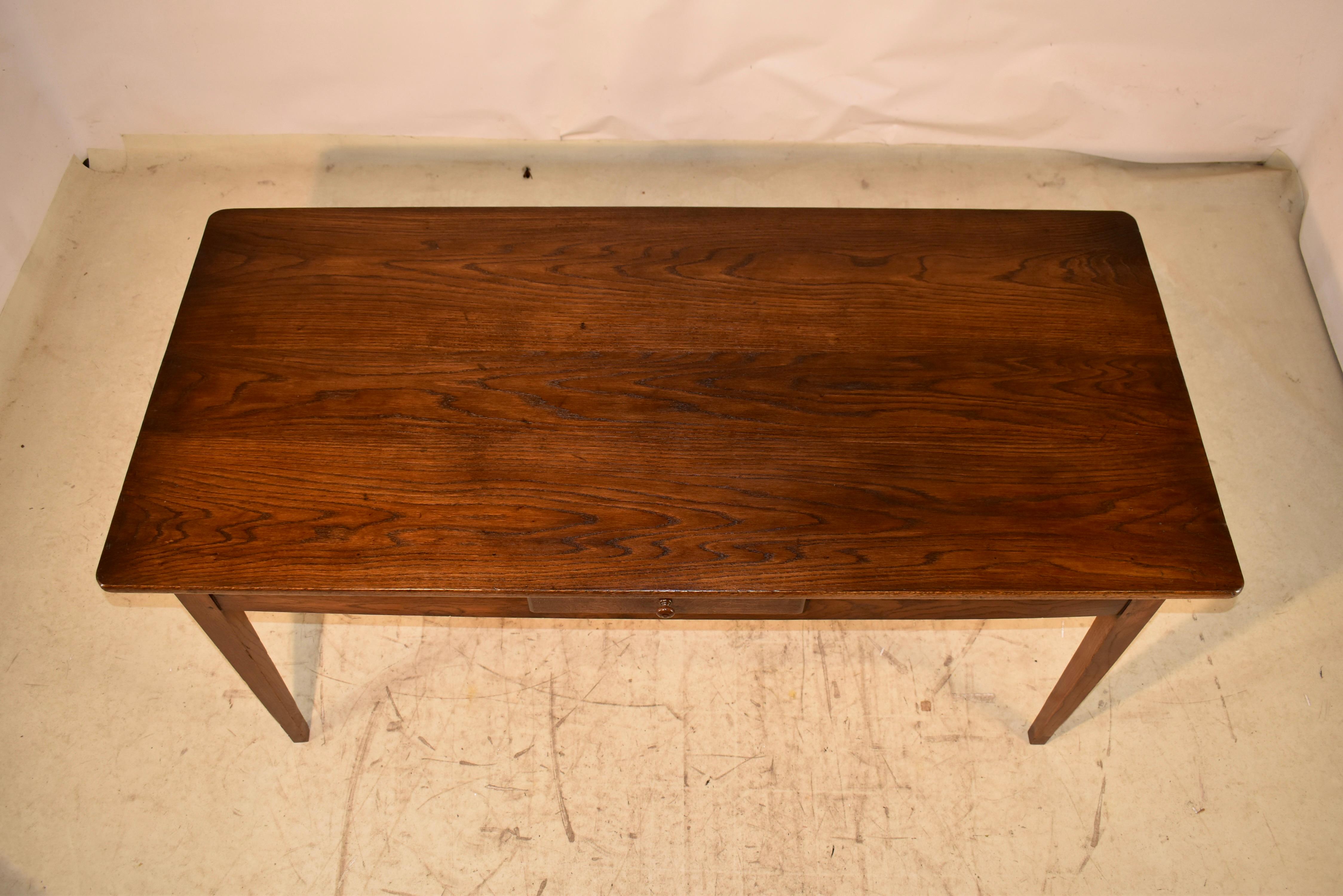 18th Century Chestnut Farm Table from France For Sale 6