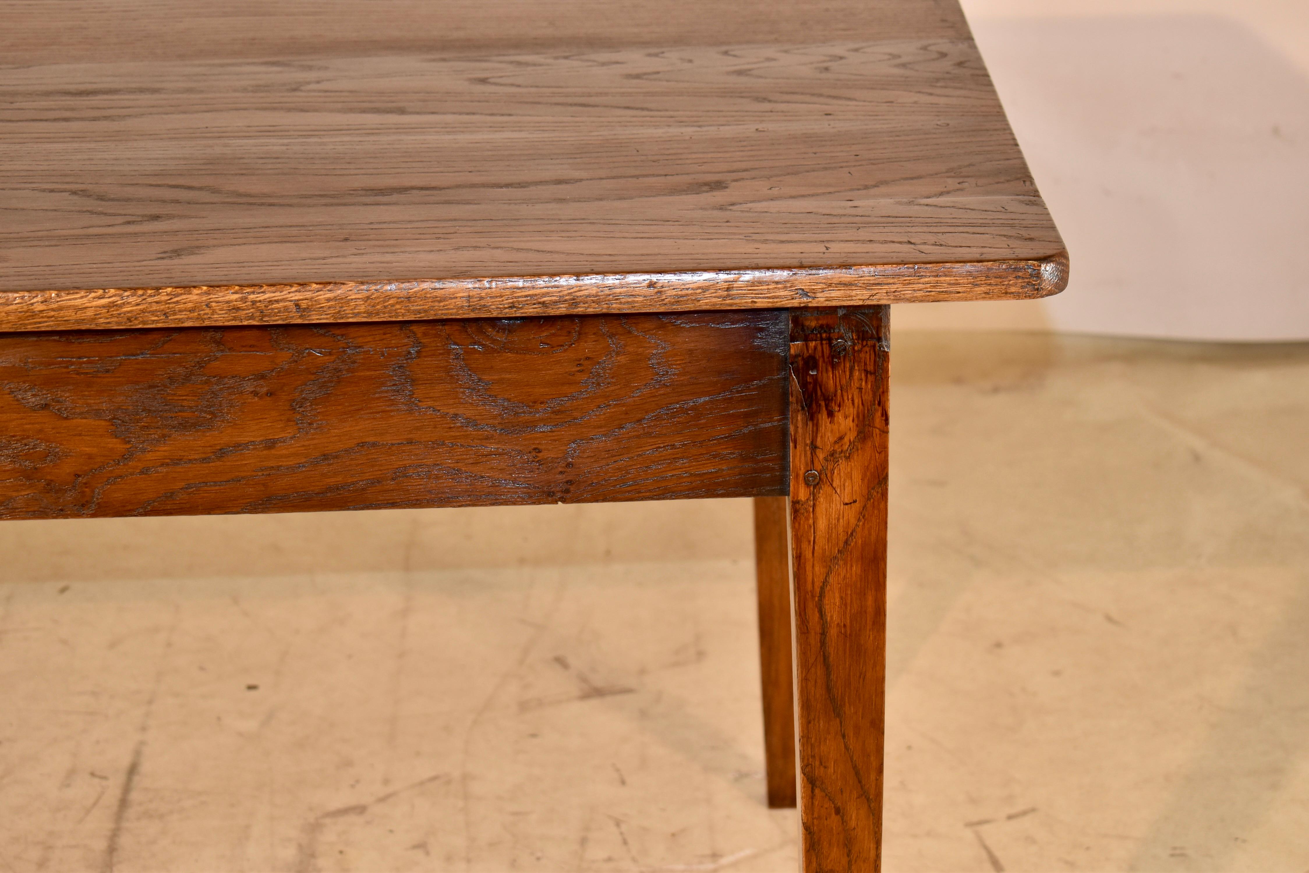 18th Century Chestnut Farm Table from France For Sale 12