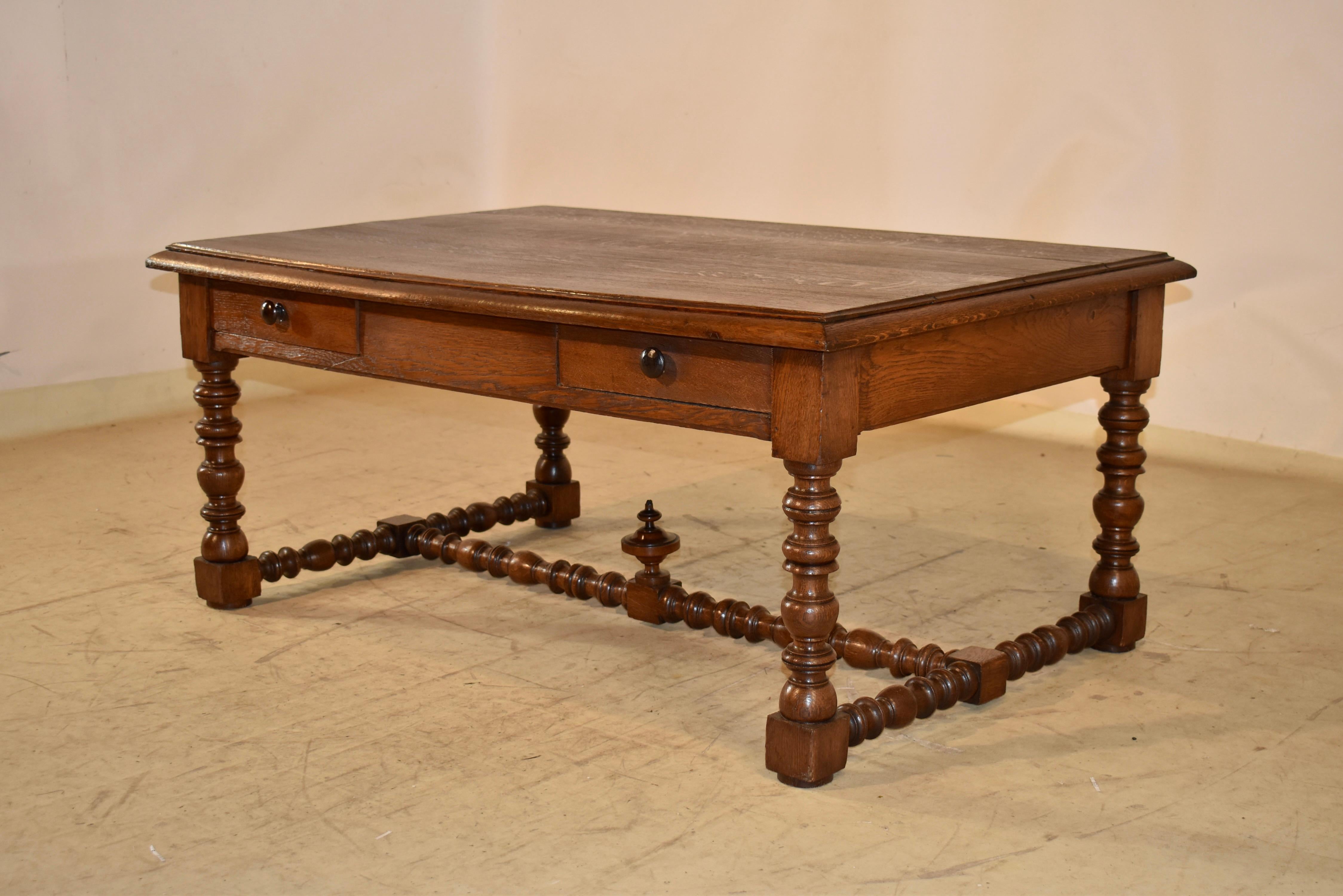 19th Century French Oak Coffee Table For Sale 1