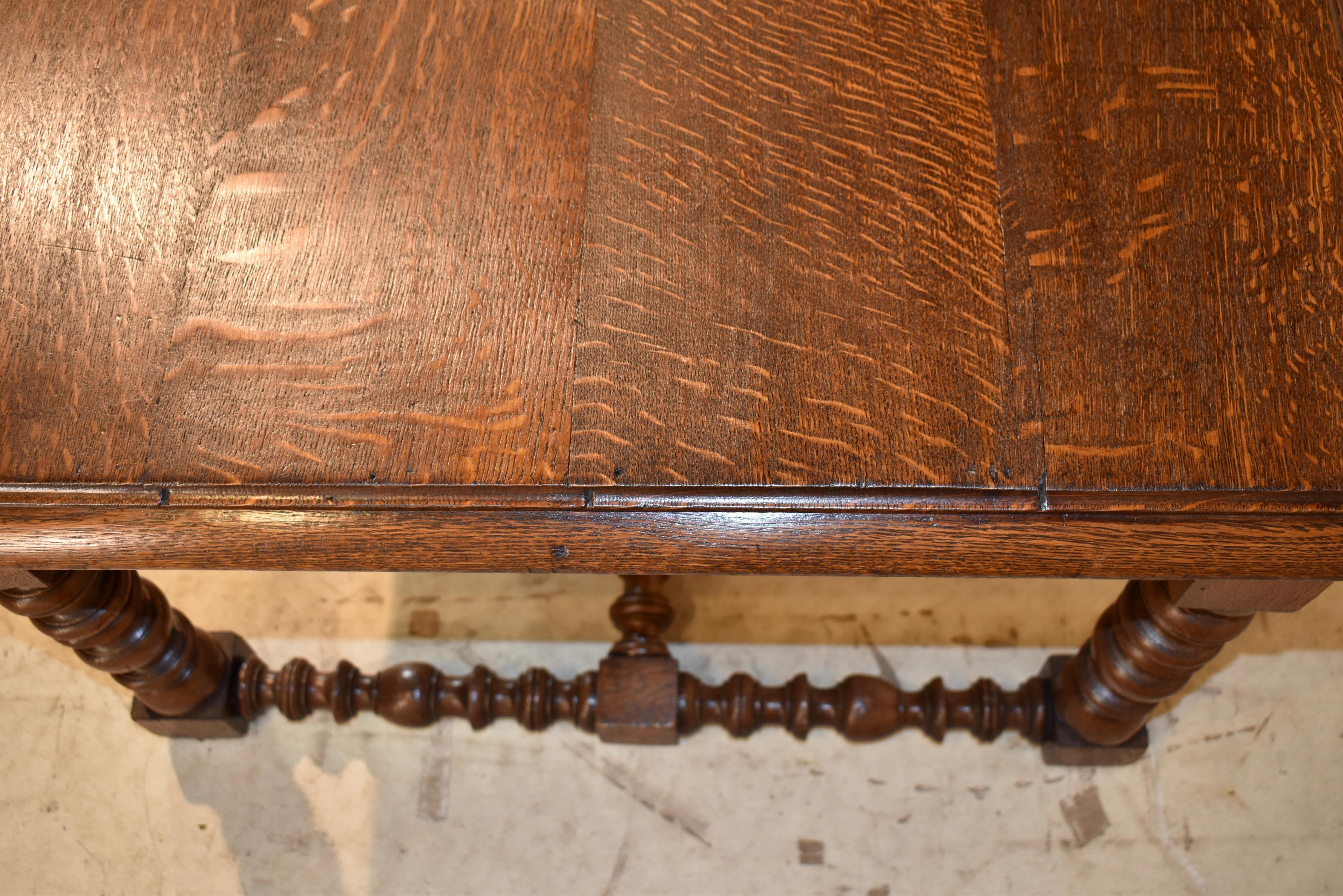 19th Century French Oak Coffee Table For Sale 4