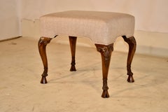 Early 19th Century English Walnut Stool