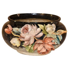 19th Century French Majolica Jardiniere