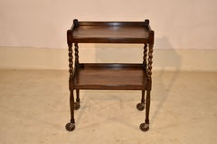 Carrello portabevande inglese in stile edoardiano, 1900 circa