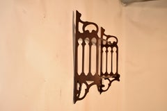 English Mahogany Hanging Wall Shelf, Circa 1950's