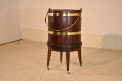 19th Century Strapped Mahogany Planter/Wine Cooler