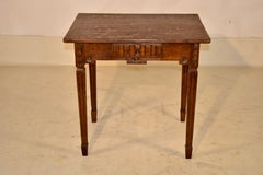 19th Century French Oak Side Table