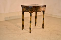 Circa 1960's Chinoiserie Side Table from England