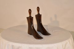 Pair of Late 19th Century English Oak Boot Lasts