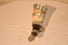 Circa 1920's Drinking Horn on Stand