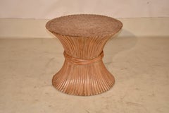 Circa 1970's Wheat Sheaf Side Table