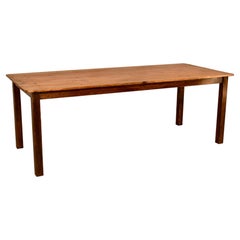 Late 19th Century Oak and Pine Farm Table