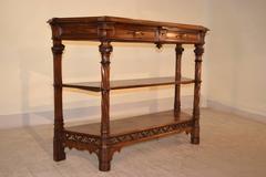 19th Century French Walnut Buffet