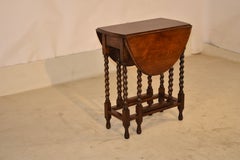 Period Edwardian Oak Gateleg Table from England, C.1900