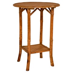 19th Century Round Bamboo Side Table