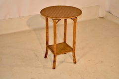 19th Century Round Bamboo Side Table