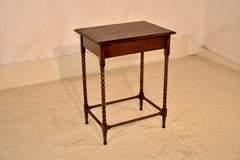 Table d'appoint en Oak Oak de l'époque édouardienne, Angleterre, Circa 1900