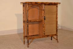 19th Century French Tortoise Bamboo Bookcase