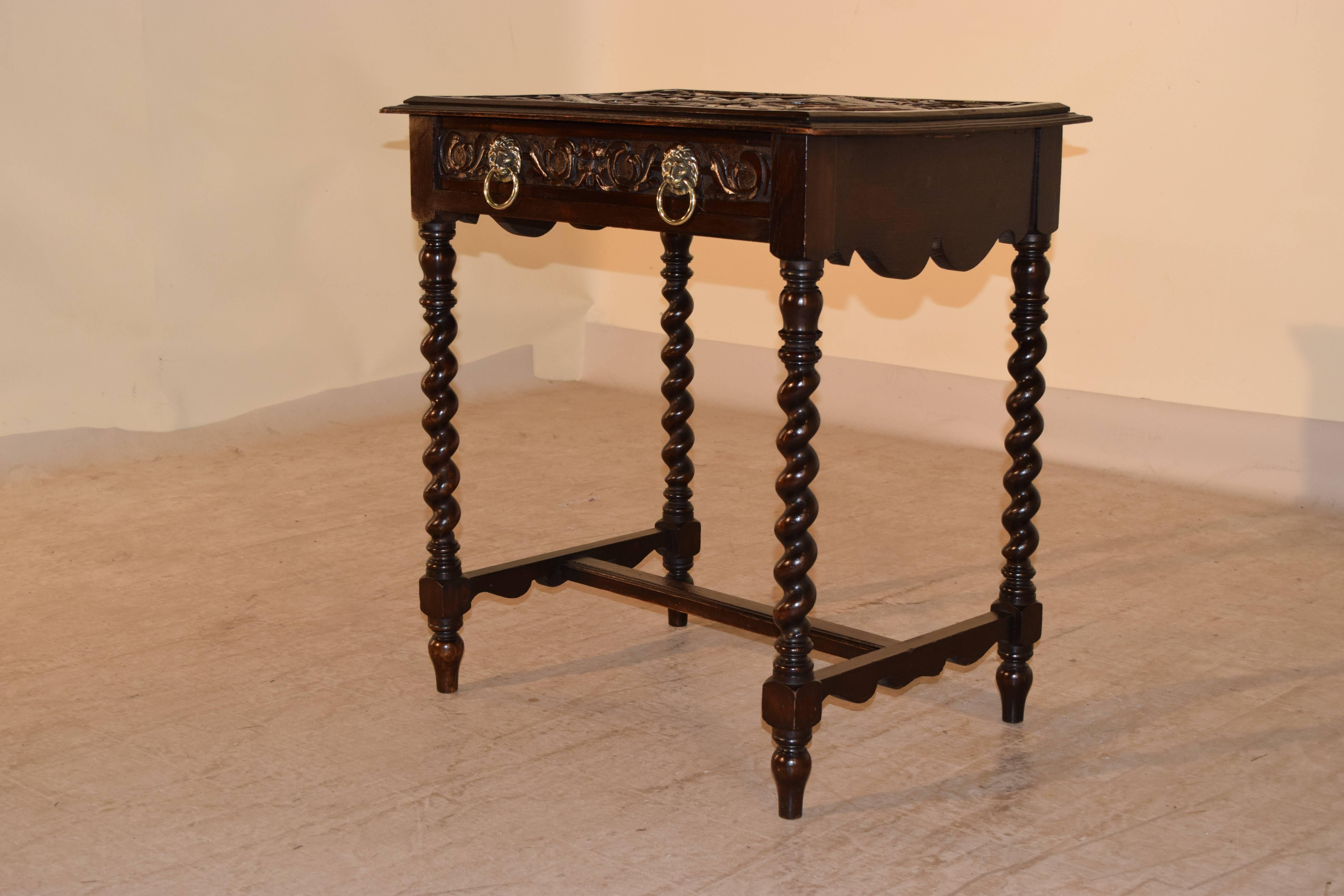 Victorian 19th Century, English Carved Side Table